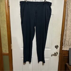 Nike Golf Pants Mens 40 X 32 Navy UV Dri‎ Fit Golf Chino Flat Front